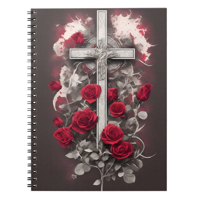 Carnet cross tattoo flower 1 (Devant)