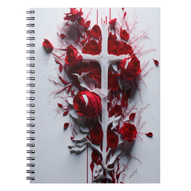 Carnet cross tattoo flower 17 (Devant)