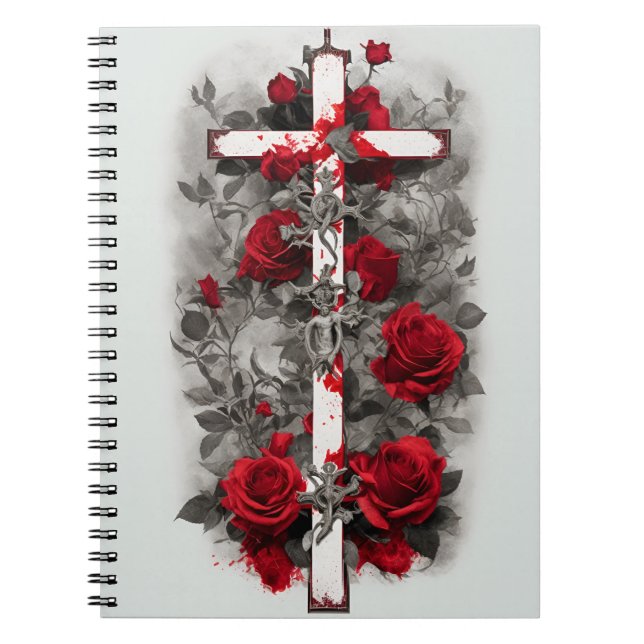 Carnet cross tattoo flower 2 (Devant)