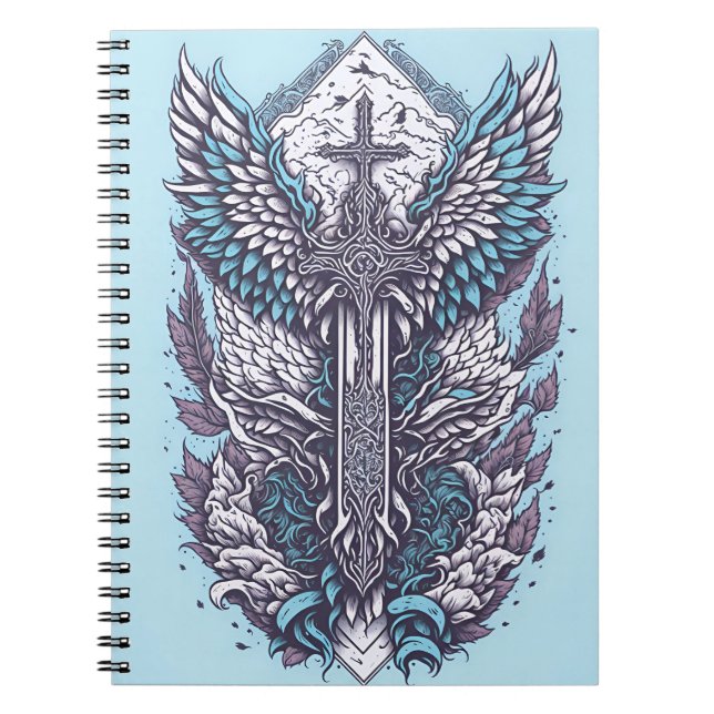 Carnet cross tattoo flower 27 (Devant)