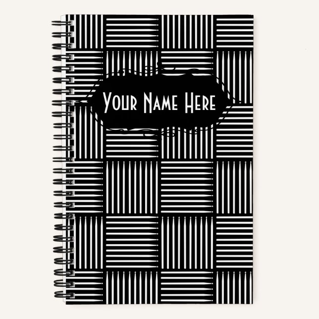 Carnet Crosshatch à tige (Recto)