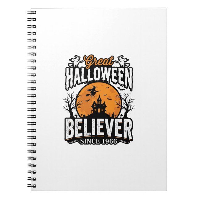Carnet Croyant d'Halloween Vintage Depuis 1966 Graphique_ (Devant)