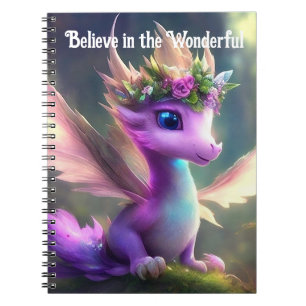 Carnet Croyez au Merveilleux - Dragon Fée Violet