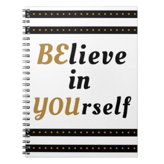 Carnet Croyez en vous-même la citation inspirée