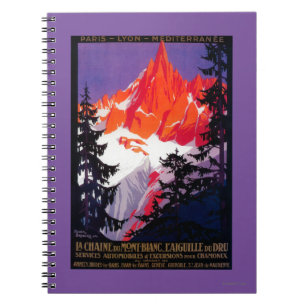 Carnet Cru PosterEurope de Chaine De Mont Blanc de La
