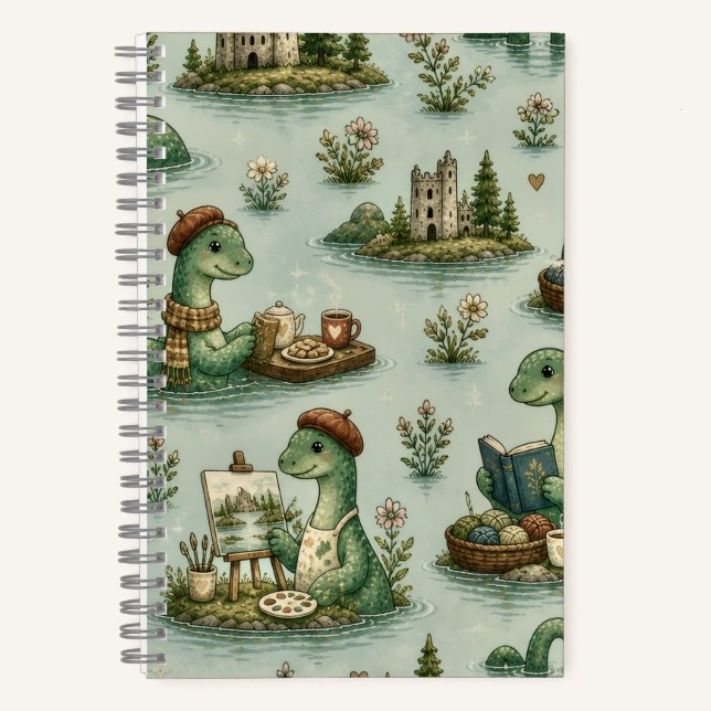 Carnet Cryptides confortables Nessie Monstre du Loch Ness (Recto)