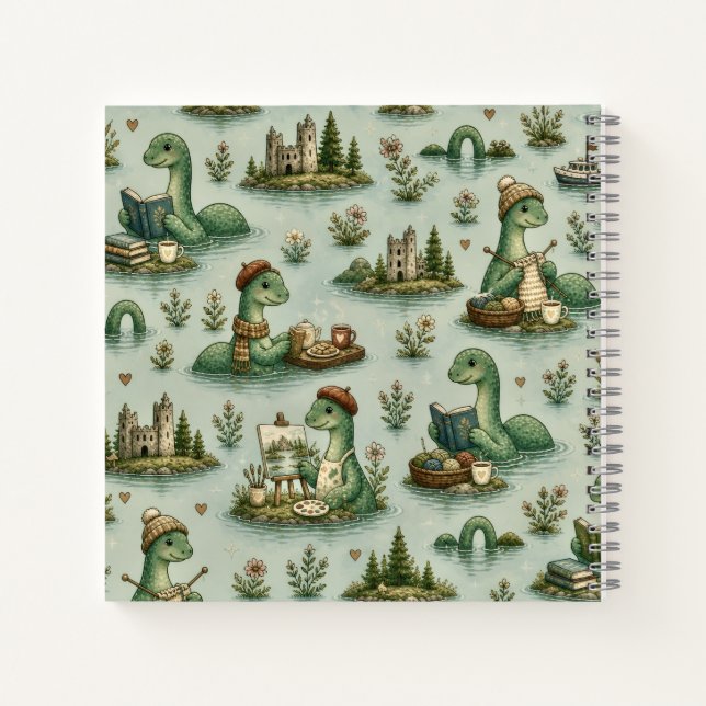 Carnet Cryptides cosy Nessie Monstre du Loch Ness loisirs (Dos)