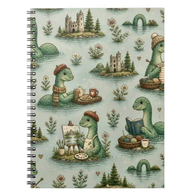 Carnet Cryptides cosy Nessie Monstre du Loch Ness loisirs (Devant)