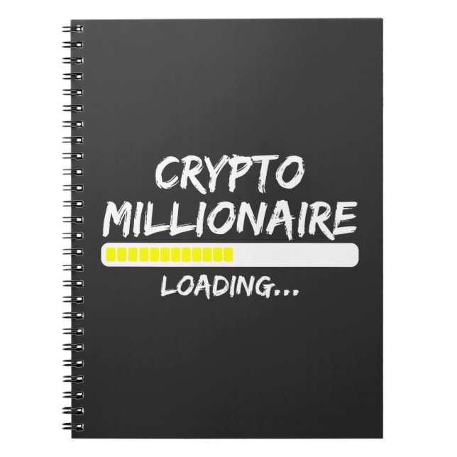 Carnet Crypto Millionaire Chargement Bitcoin (Devant)