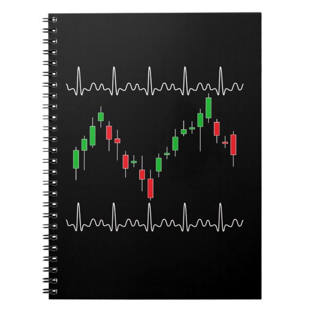 Carnet Crypto pulse pulse de coeur du commerçant (Devant)