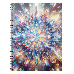 Carnet Crystal Holographique audacieux et brillant