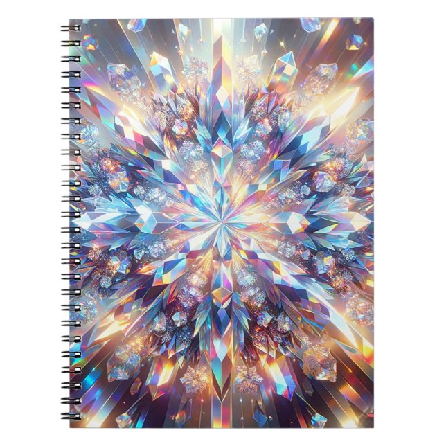 Carnet Crystal Holographique audacieux et brillant (Devant)
