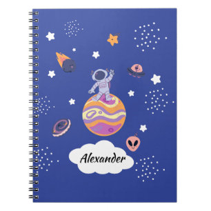 Carnet Cuaderno A4 espiral infantil modelo Galaxia