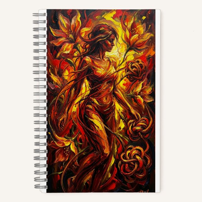 Carnet cuaderno arte y mujer (Recto)