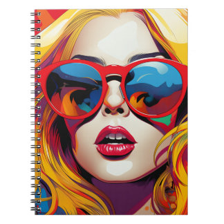 Carnet Cuaderno Comic Pop Art Girl