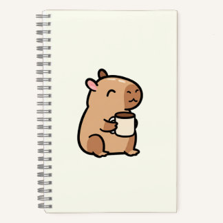 Carnet Cuaderno Cuadriculado Capybara avec grille de Mug