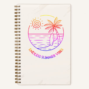 Carnet Cuaderno Cuadriculado Des Vibes Été Sans Fin Grimp