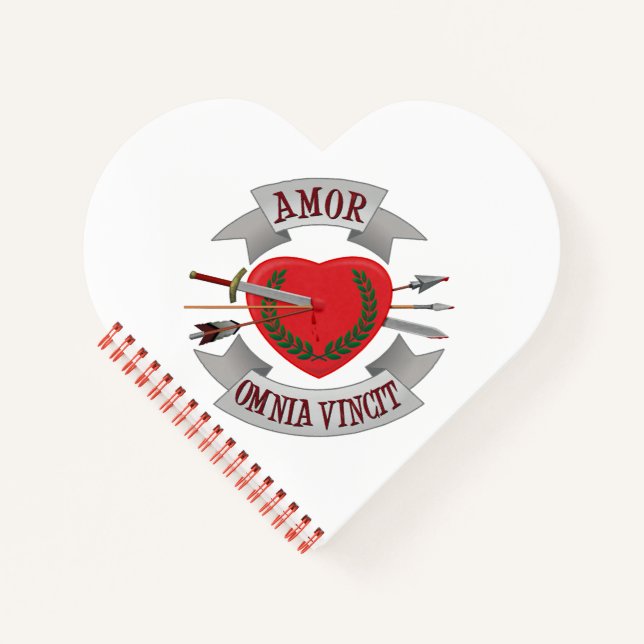 Carnet Cuaderno de Amor Omnia Vincit (Devant)