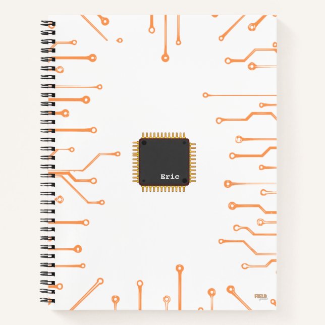 Carnet Cuaderno Electronic Chip Orange (Devant)