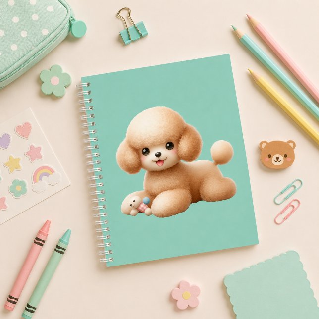Carnet Cuaderno espiral con diseño de lindo perrito (Créateur téléchargé)
