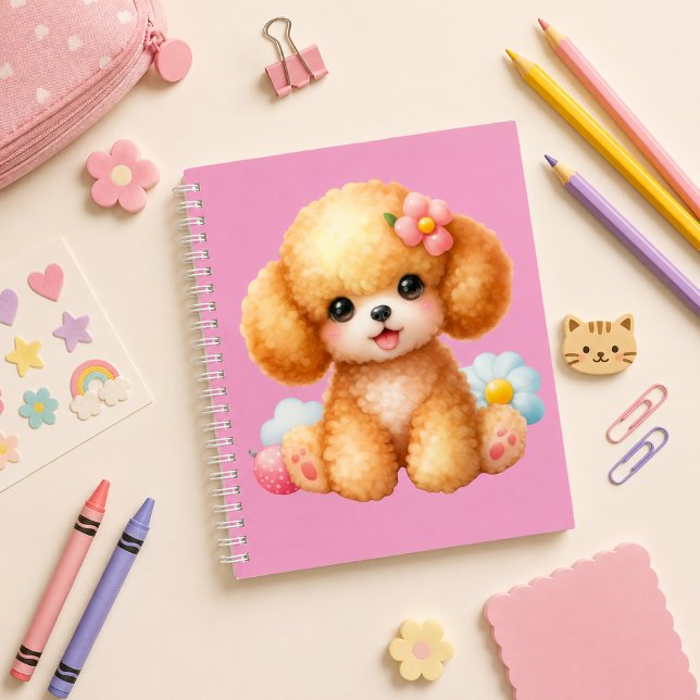 Carnet Cuaderno espiral con diseño de lindo perrito (Créateur téléchargé)