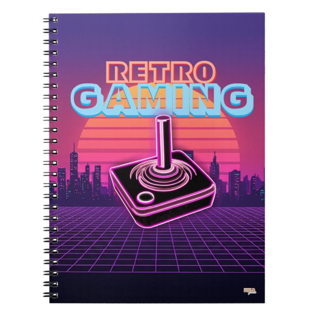 Carnet Cuaderno Retro wave Gaming (Devant)