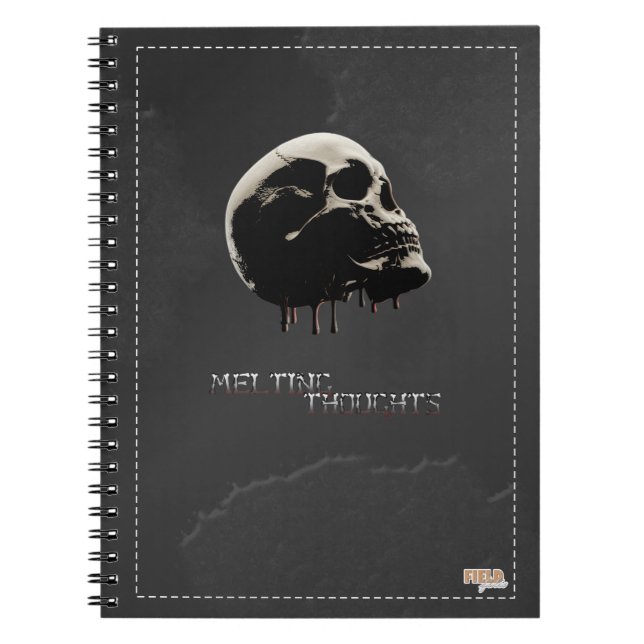 Carnet Cuaderno Skull Melting Thoughts (Devant)