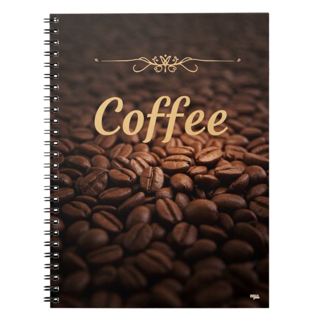Carnet Cuaderno Stylish Coffee Beans Amateurs (Devant)