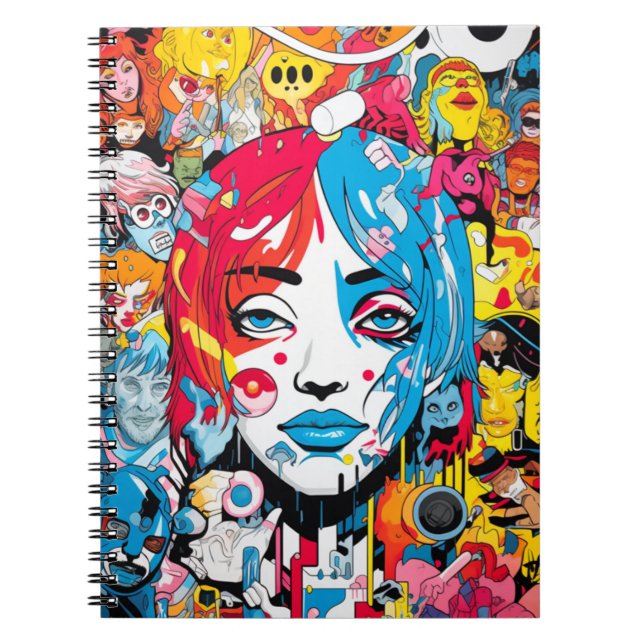 Carnet Cuaderno Terror Pop Art  (Devant)