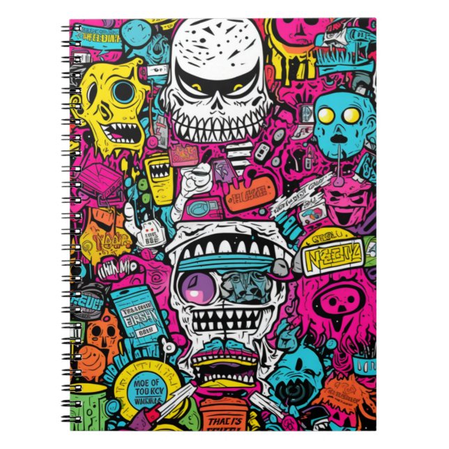 Carnet Cuaderno Terror Pop Art  (Devant)