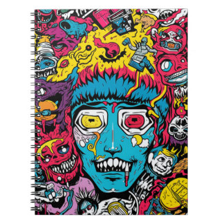 Carnet Cuaderno Terror Pop Art