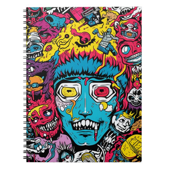 Carnet Cuaderno Terror Pop Art  (Devant)