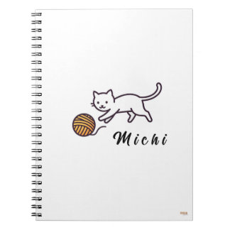 Carnet Cuaderno White Kitten Michi