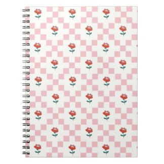 Carnet Cuadrillé en rosa