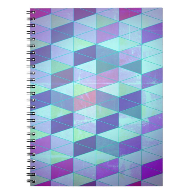Carnet Cubes en triangles Motif géométrique (Devant)
