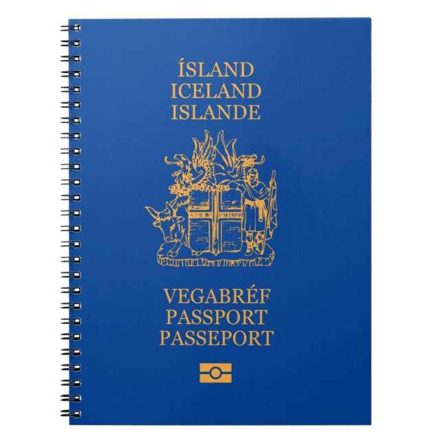 Carnet Cubierta pasaporte Islandia (Devant)