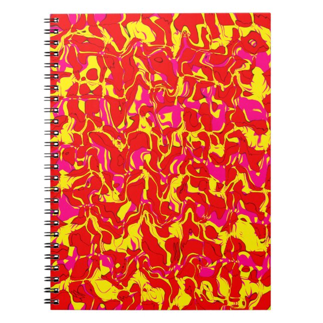 Carnet Cuckoo Marbré Abstrait (Devant)