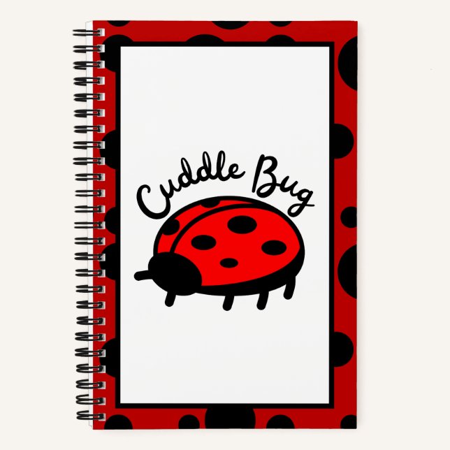 Carnet Cuddle Bug Ladybug | Design Mignon & Douillet (Recto)