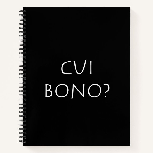 Carnet Cui bono (Devant)