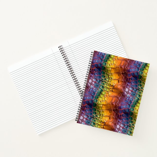 Carnet Cuir arc-en-ciel (Intérieur)