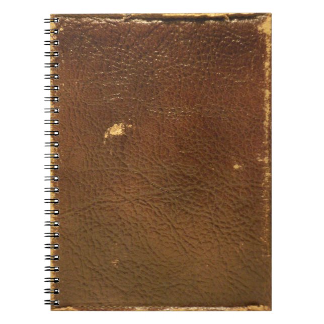 Carnet Cuir Brown Rustique Faux (Devant)