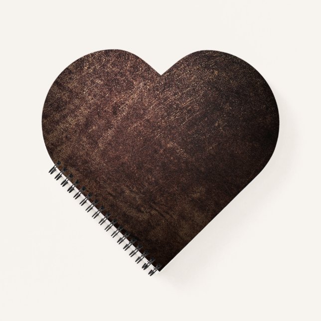 Carnet Cuir brun vintage (Devant)