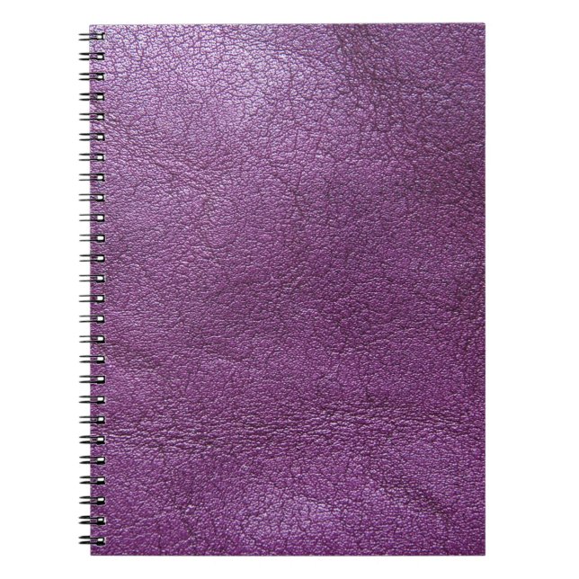 Carnet Cuir lavande (Devant)