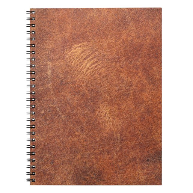 Carnet cuir marron abstrait texture fond cuir, t (Devant)