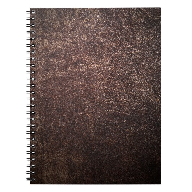 Carnet cuir marron vintage (Devant)