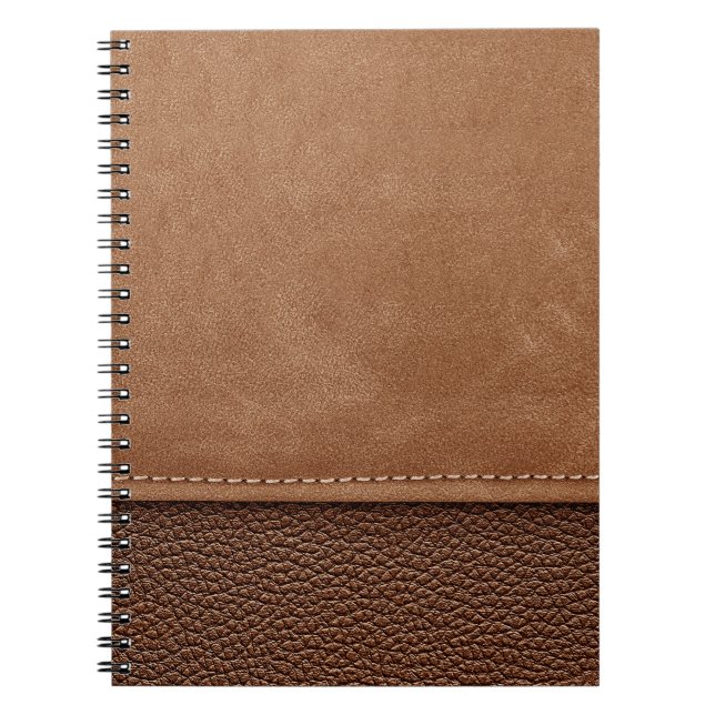 Carnet Cuir pointu : gris, noir arrière - plan. (Devant)