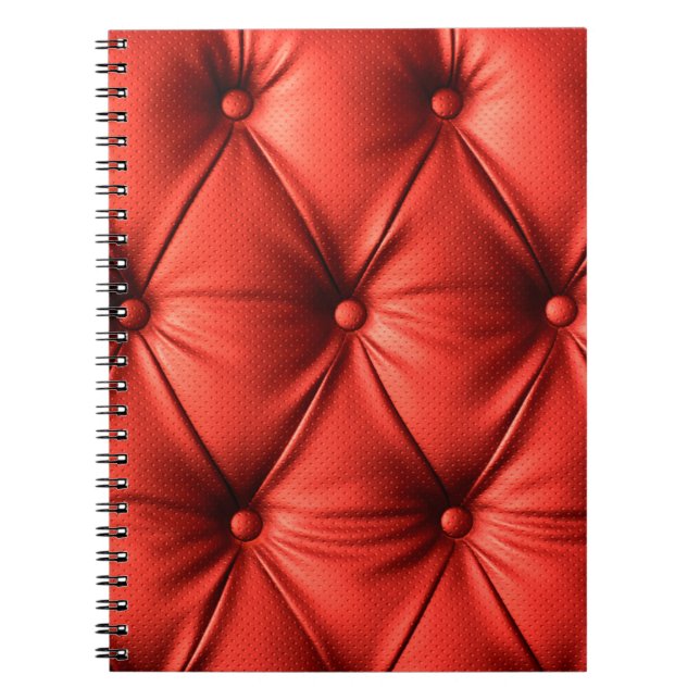 Carnet Cuir rouge, texture (Devant)