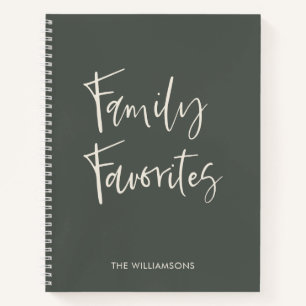 Carnet Cuisine de script de la crème Sage tendance Recett