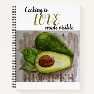 Carnet Cuisine de soumission Art Design Avocado Recette