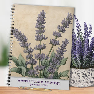 Carnet Cuisine Herbal Lavande Vintage